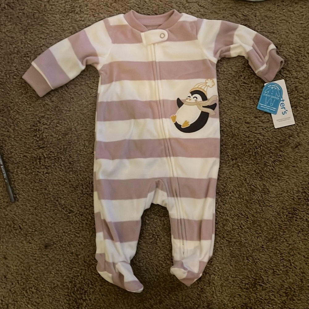 Carters Penguin Sleeper 3 months